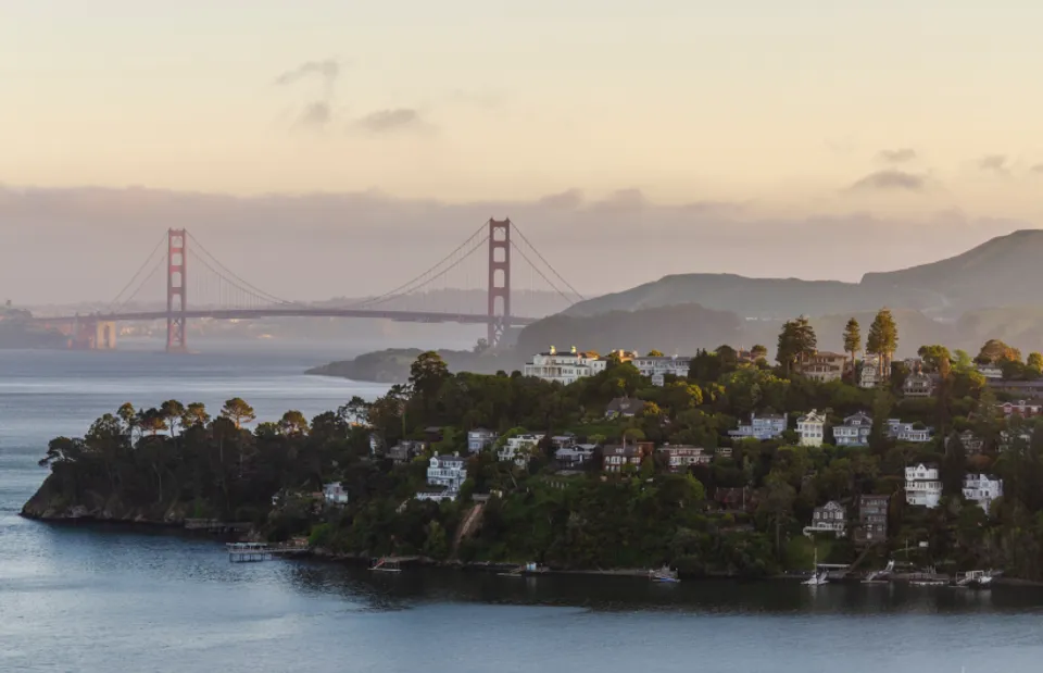 Medical tourism in Tiburon, CA - Golden Gate Bridge view