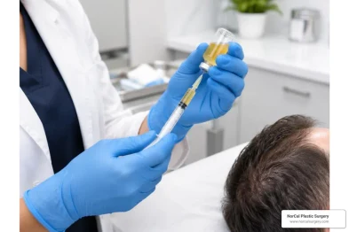 Clinical preparation of autologous plasma for scalp injection