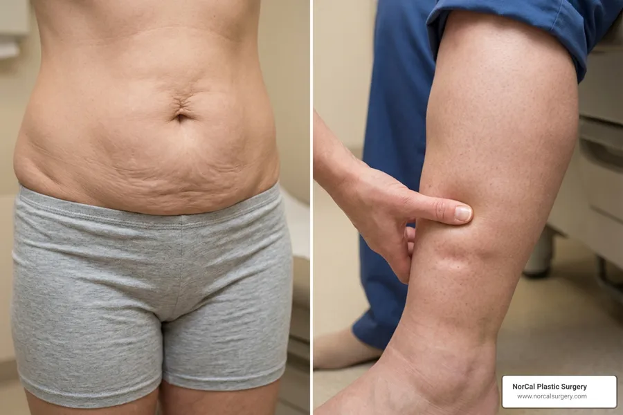 Diagnostic differentiation between skin laxity and lymphatic swelling